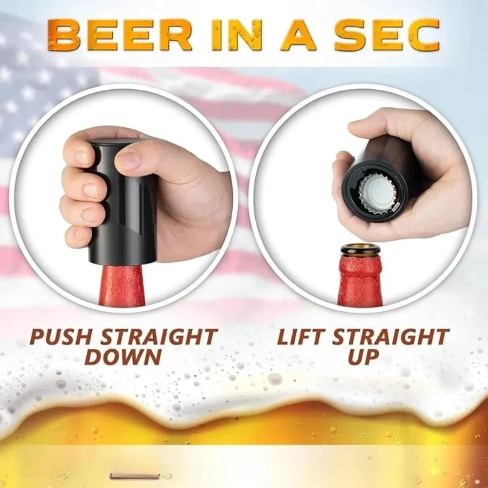 1-4Pcs Automatic Beer Bottle Opener Downward Push Bottle Opener Wine Beer Soda Cap Opener Kitchen Accessories — image 5