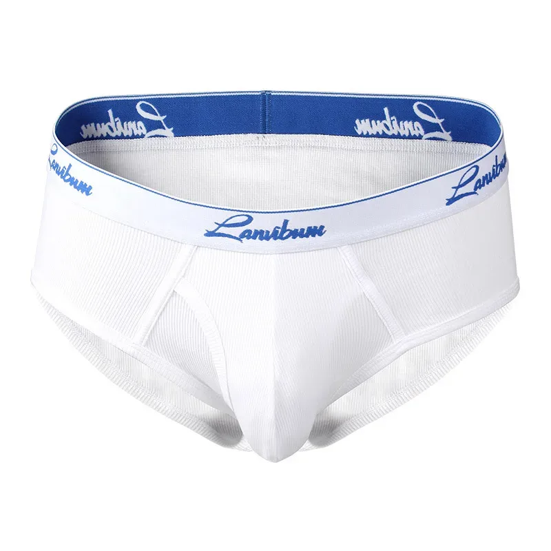 1/3 PCS New Men's Underwear Mid Waist Thread Cotton Breathable Solid Color Youth Underwear Men's Triangle Pants — image 28