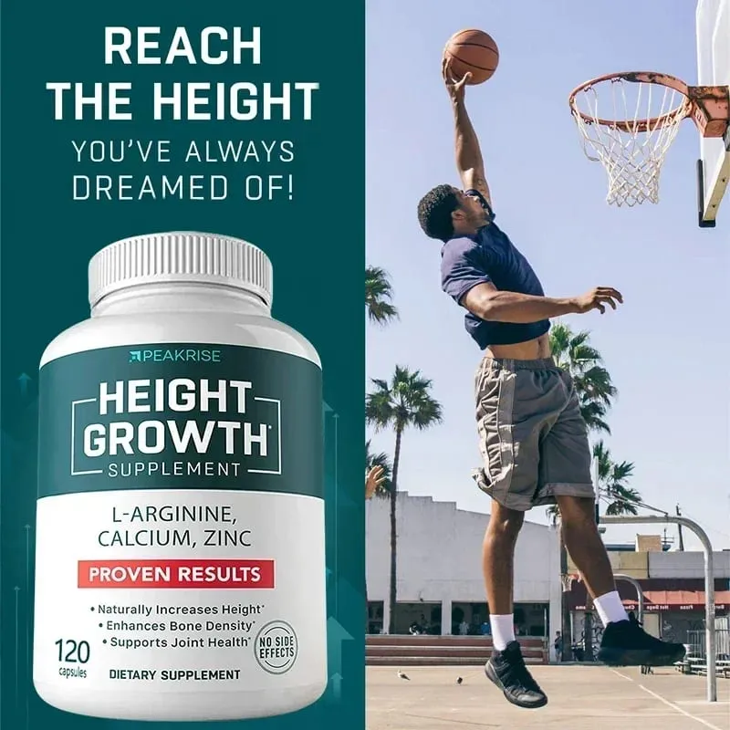 Calcium Vitamin D3 Zinc Increase Complement Promote Bone Growth and Health Increase Height for Adults and Kids