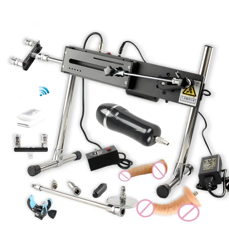 Sexmaskine til kvinder Strong Power Turbo Gear Onani Love Machine V-U-Lock Vibrator Sex Machine med Dildo