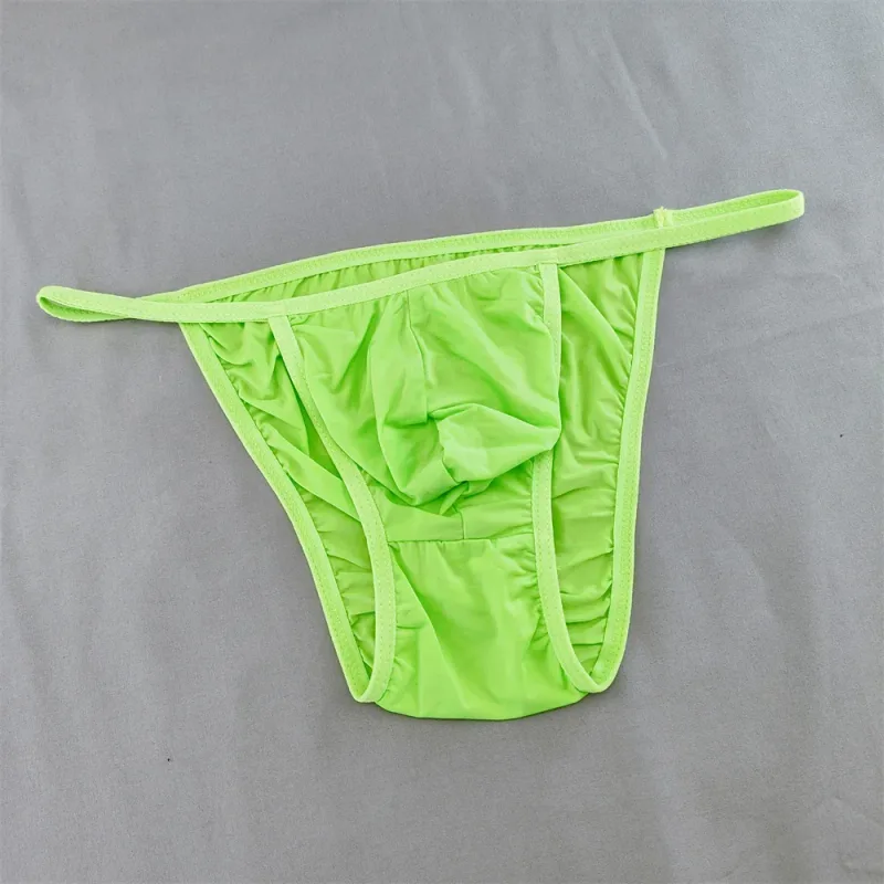 Solid Color Briefs Men Underwear Ultra Thin U Pouch Panties Low Waist Seamless Quick Dry Briefs for Daily Wear — image 34