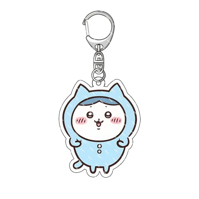 yiji Pendant Anime Comic Acrylic Peripheral Keychain Hachiware Usagi Cute Pendant Bag Hanging Decoration Decoration