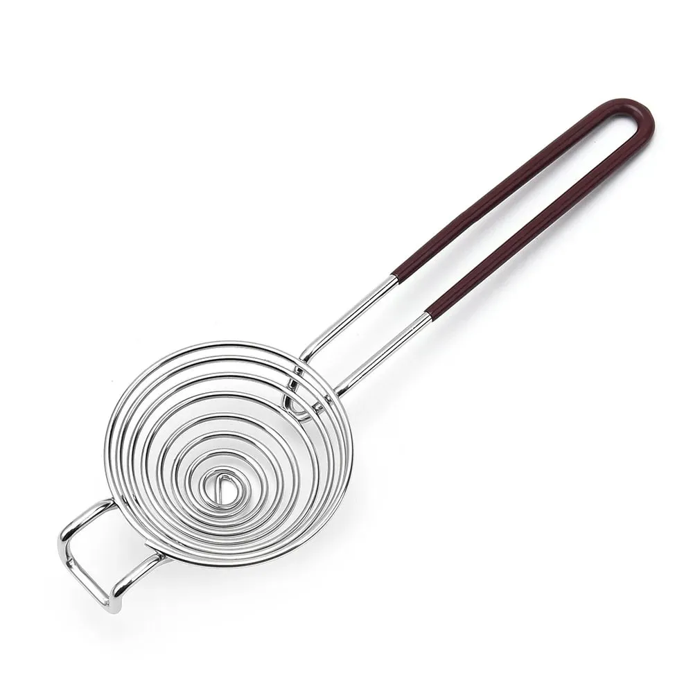 1Pc stainless steel egg white separator creative extended handle protein egg white egg yolk separator hot pot fishing