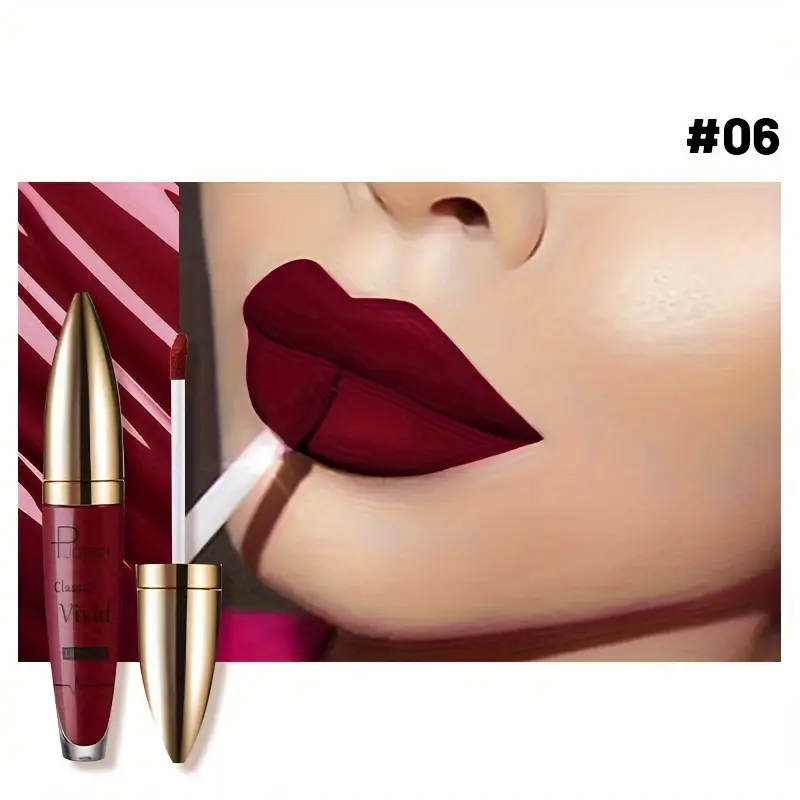 High Pigmented Matte Lip Glaze - Long-Lasting Smudge Proof Liquid Lipstick Makeup Valentine's Day Gifts Women's Day Gift