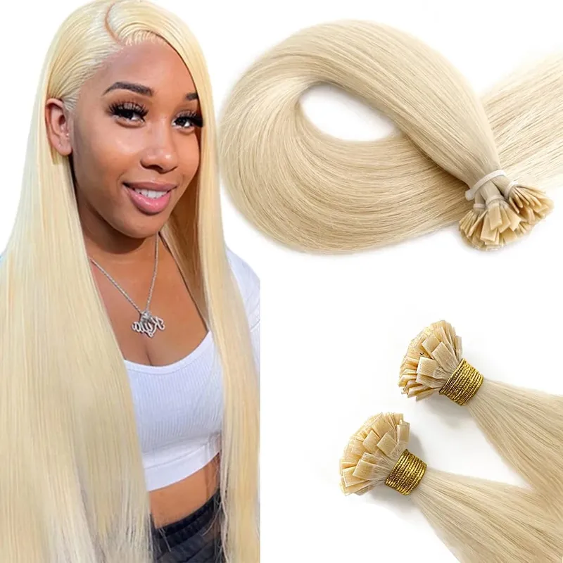 Flat Tip Human Hair Extension Remy Hair 1g/s 18-28 inch Real Remy Silky Straight Black Brown Pre Bonded Keratin Fusion Hair