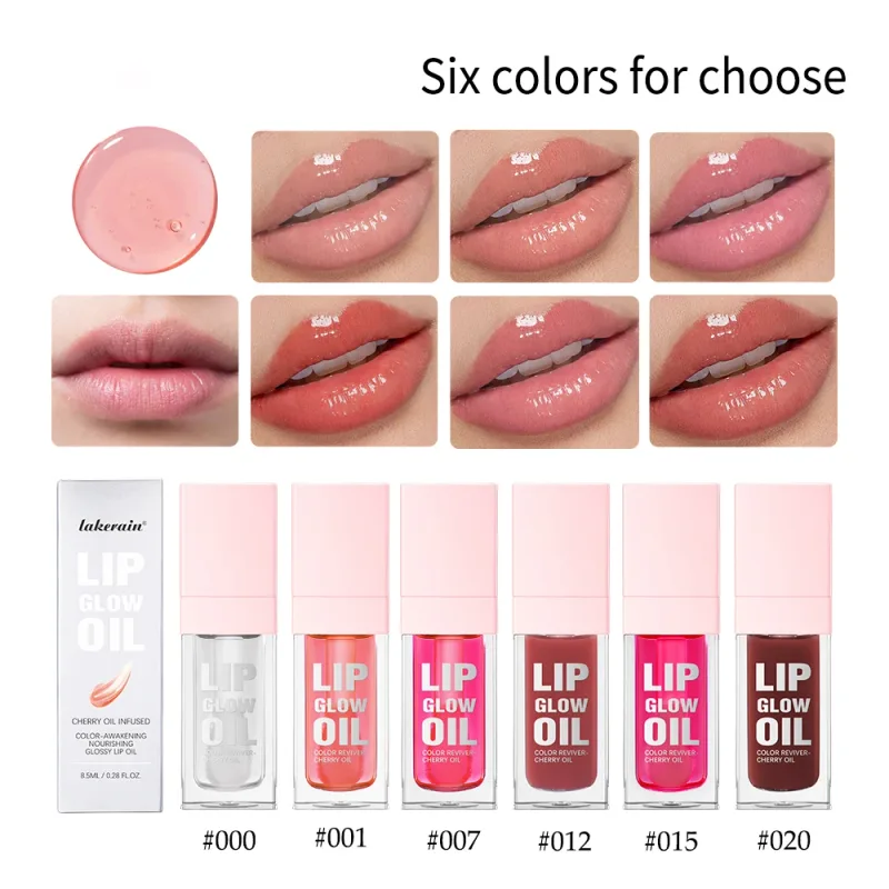 Pelembap Lip Gloss Cermin Air Lip Glaze Menyuburkan Bibir Cecair Gincu Isipadu Bibir Jelas Lip Glos Wanita Bibir Kosmetik — image 2
