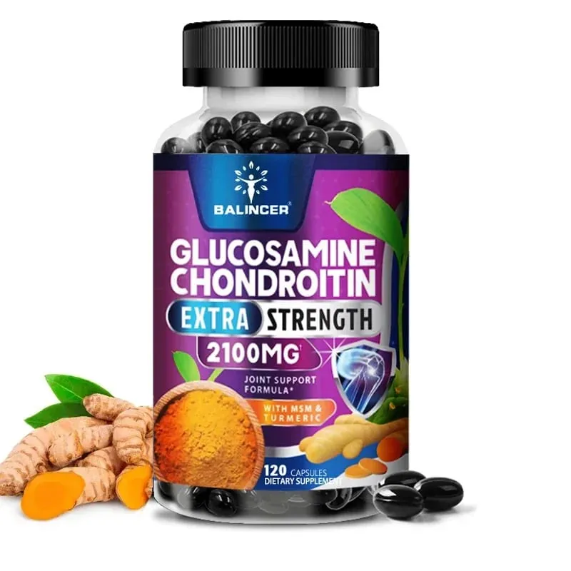 Glucosamine Chondroitin Complex with Turmeric Root Joint Support Dietary Supplement 120 Vegetarian Capsules — image 5