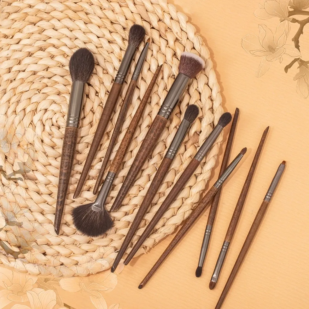 OVW Makeup brushes set Professional Natural goat hair brushes Eye Blender Concealer Powder Eyeshadow Highlighter Brush — image 5