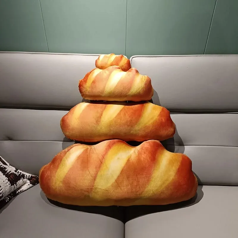 Simulasi Bantal Raksasa Kawaii Roti Besar Boneka Bantal Mewah Mainan Bantal Makanan Lucu Lembut untuk Anak-anak Hadiah Ulang Tahun Natal Anak-anak