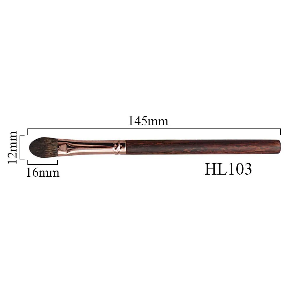 HL103 Professional Handmade Makeup Brushes Soft Squirrel Hair Heart Shape Eye Shadow Brush Rosewood Make Up Brush