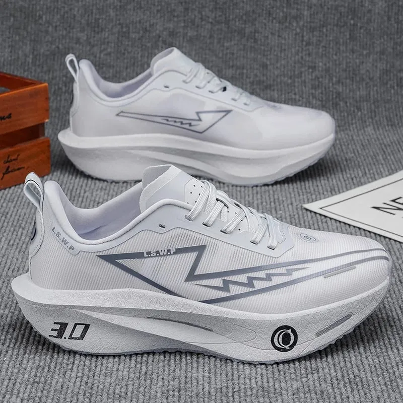 Men's Casual Sports Shoes Soft-Soled Road Running Shoes Lightweight Breathable Non-Slip Wear-Resistant Trendy and Versatile Daily Jogging Sneakers