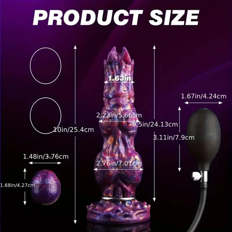 Inflatable Ovipositor Fantasy Laying Eggs Anal Plug Alien Dildo Penis Female Masturbator Vaginal Ball Sex Toys For Adult