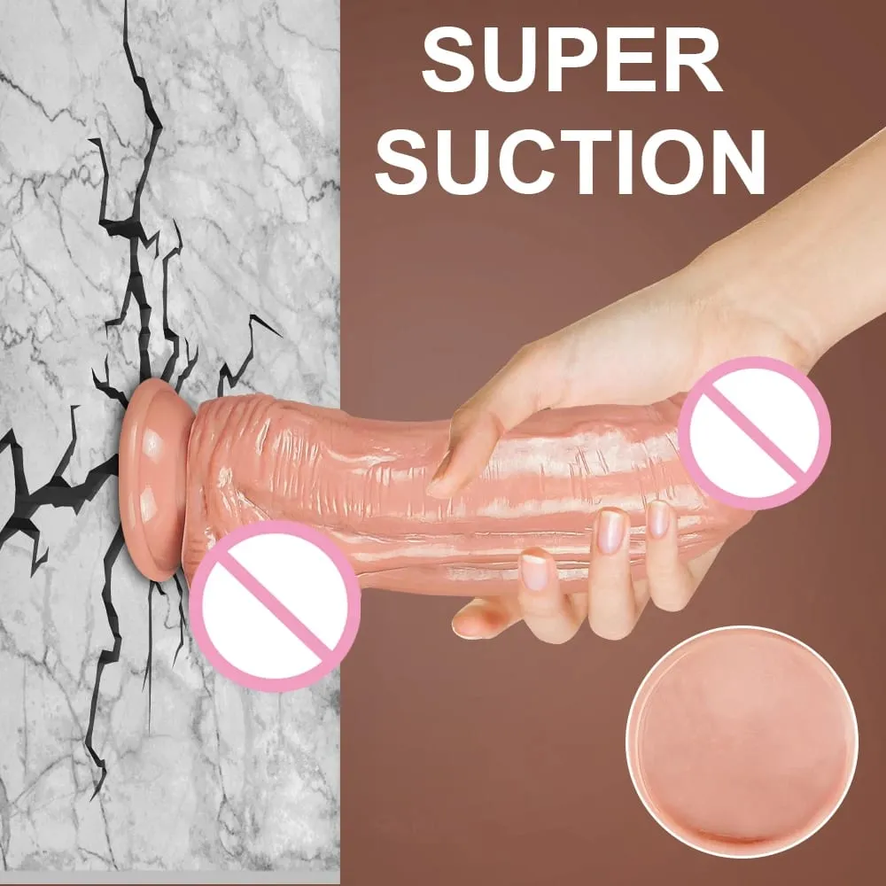Průměr Obrovské Tlusté Dildo Realistické Silikonové Dilda Silná přísavka Anal Play G-bod Giant Dildo Anální sexuální hračky pro ženy Muži