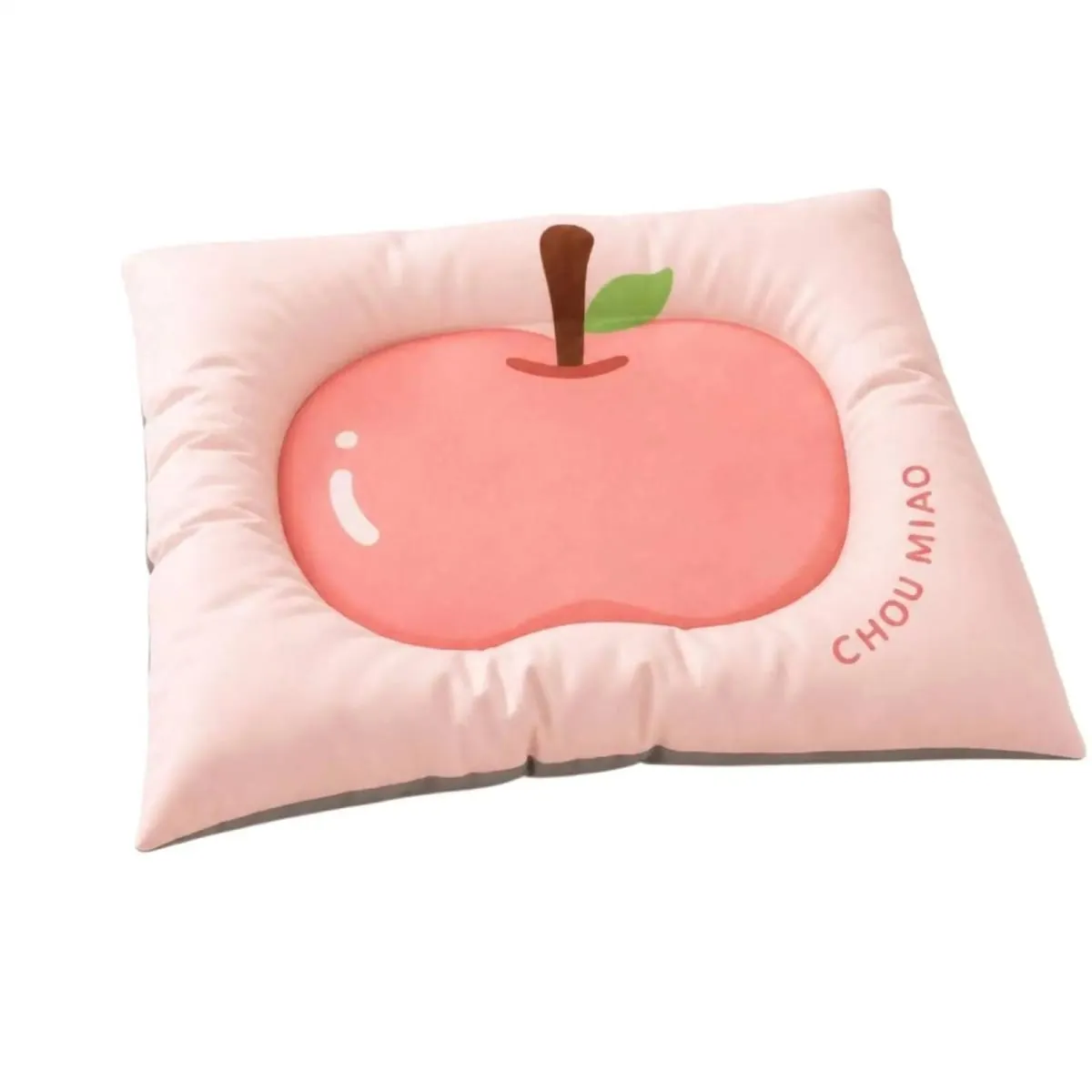 Washable Pet Mat with Padded Border Fruit Design Comfortable Sleeping Cushion for Small Dogs Cats Puppy Bedding Pet Supplies