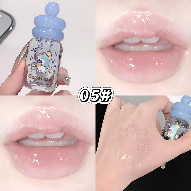 Lips Care Plant Essence Transparent Gloss Lip Oil Plump Moisturizing Lip Balm Exfoliating Fruit Flavor Lip Gloss Beauty Cosmetic
