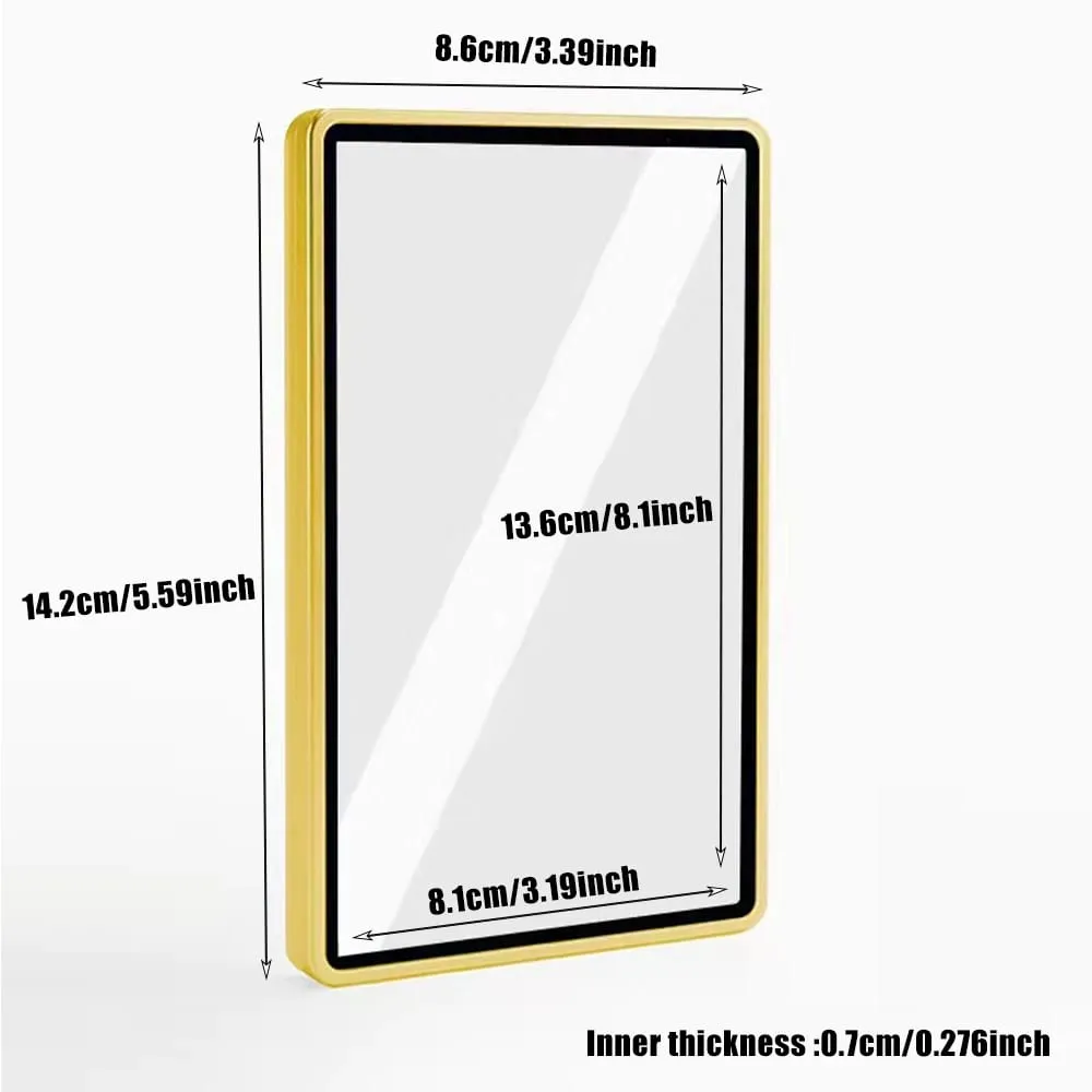 Multicolor Gradient Color Aluminum Alloy Trading Card Protect Holder Metal Case For 35PT PSA CGC Graded Card