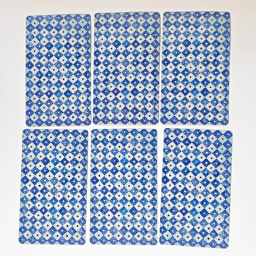 350GSM Çift Kabartmalı Kart Stoğuna Basılmıştır 12*7cm Yeniden Keşfedilen Klasik Tarot Destesi 78 Adet Tükenmez Kalemle Çizilmiş Tarot Kartları