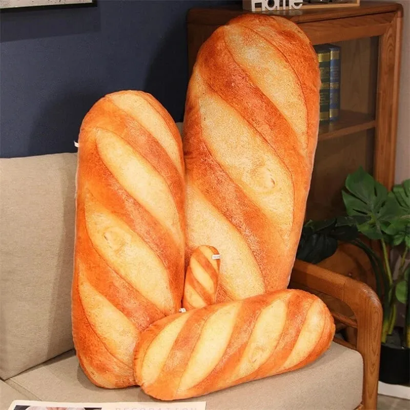 3D Simulation Bread Plush Pillow Soft Butter Toast Bread Food Pillow Lumbar Back Cushion Stuffed Toy for Home Decor — image 4