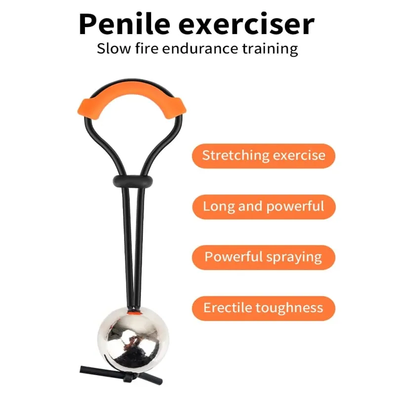 9 Size Male Penis Ring Glans Exerciser SM Penlie Device Weight Bearing Penis Extender Enlargement Stretcher Ball Sex Toy for Men