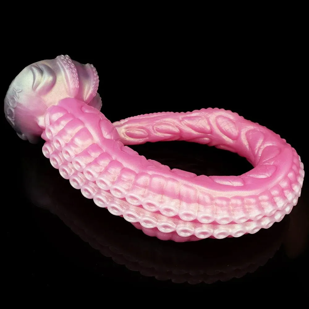 Long Tentacle Dildo 25.19 Inch Pink Monster Anal Dildos Powerful Suction Cup Anus Vaginal Stimulator Silicone Sex Toys