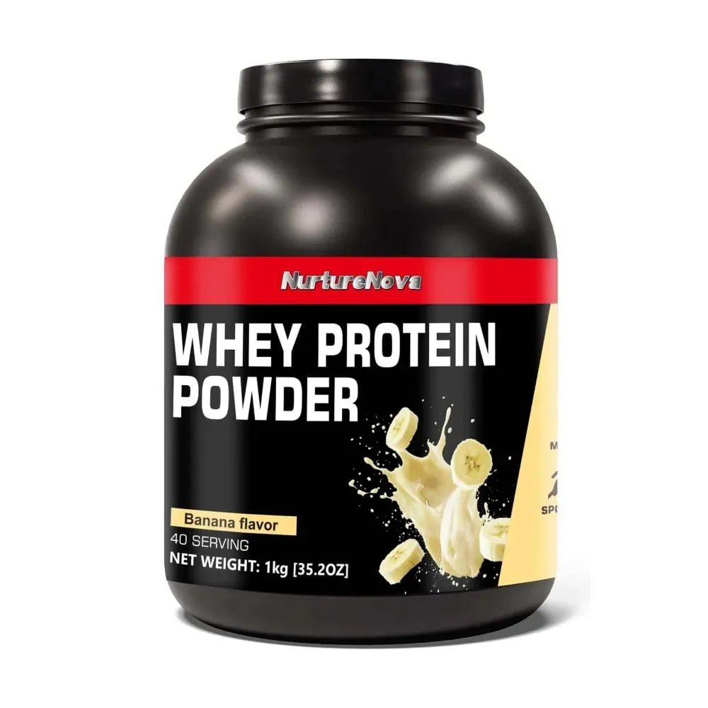 NurtureNova Whey Protein Powder 40 Servings Protein Drink Mix for Adults Chocolate Matcha Strawberry Flavor Daily Nutrition
