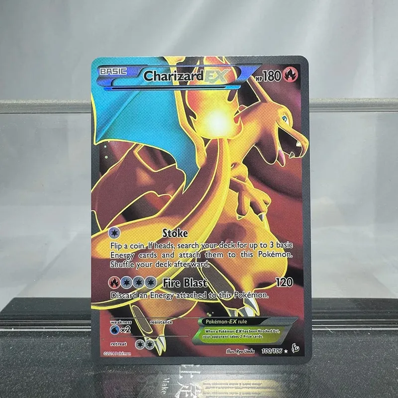Charizard PTCG Single Collection Card 1st Edition 1996 Vmax Ex Rare Rainbow Card PKM Proxy Cards Toys Gifts — image 23