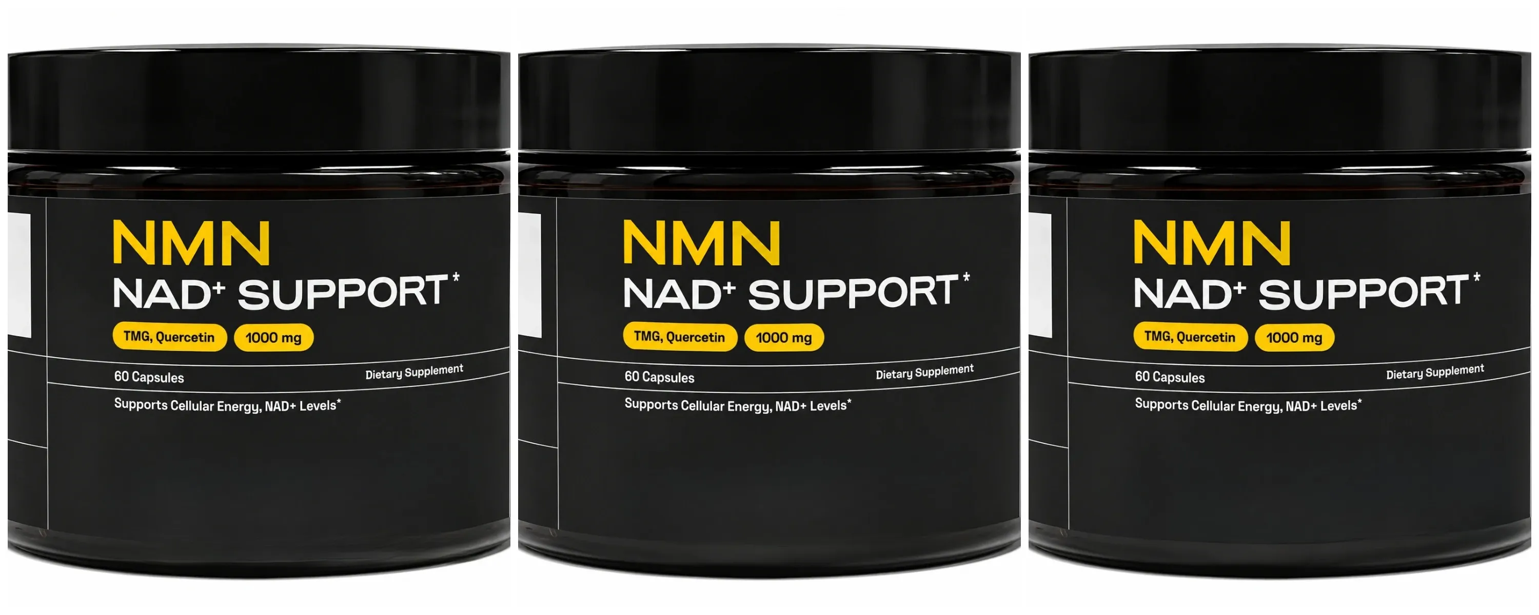 NMN NAD+ Support Capsules 1000mg Supports Cellular Energy Cognitive Health NAD+ Levels with TMG Quercetin 60 Capsules Adults