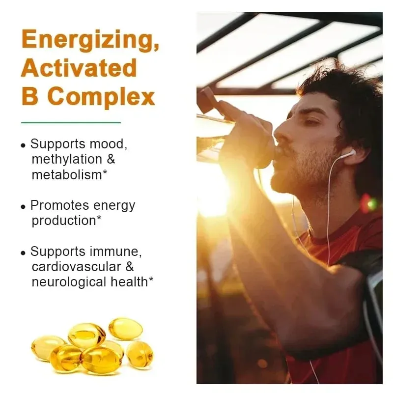 Vitamin B Complex Capsules - Helps Improve Immunity Neutralizes The Energy in Cells Improves Immunity and The Nervous System