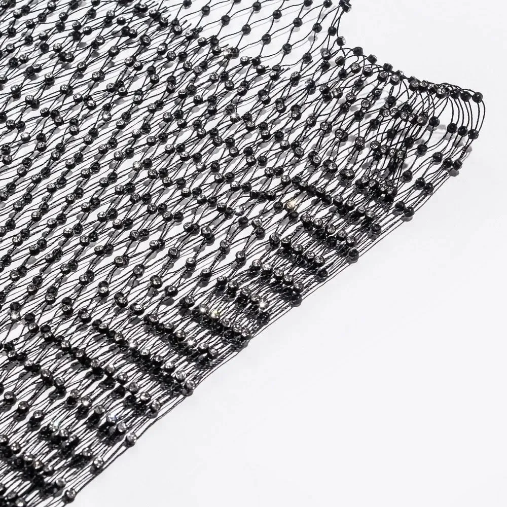 2024 New Mesh See Through Vest for Women Summer Sexy Shiny Rhinestone Fishnet Hollow Out Crop Top Beach Cover Up Party Tank Tops