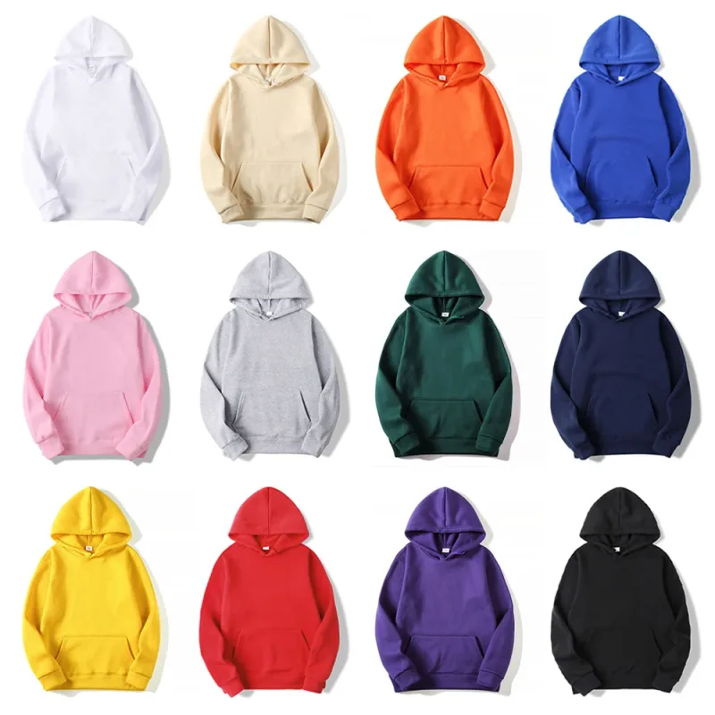 Vanlig Pullover Fleece Huvtröjor Unisex grossist Huvtröja Herr Billig Sublimation Svart Luvtröja För Herr Sudaderas De Hombre