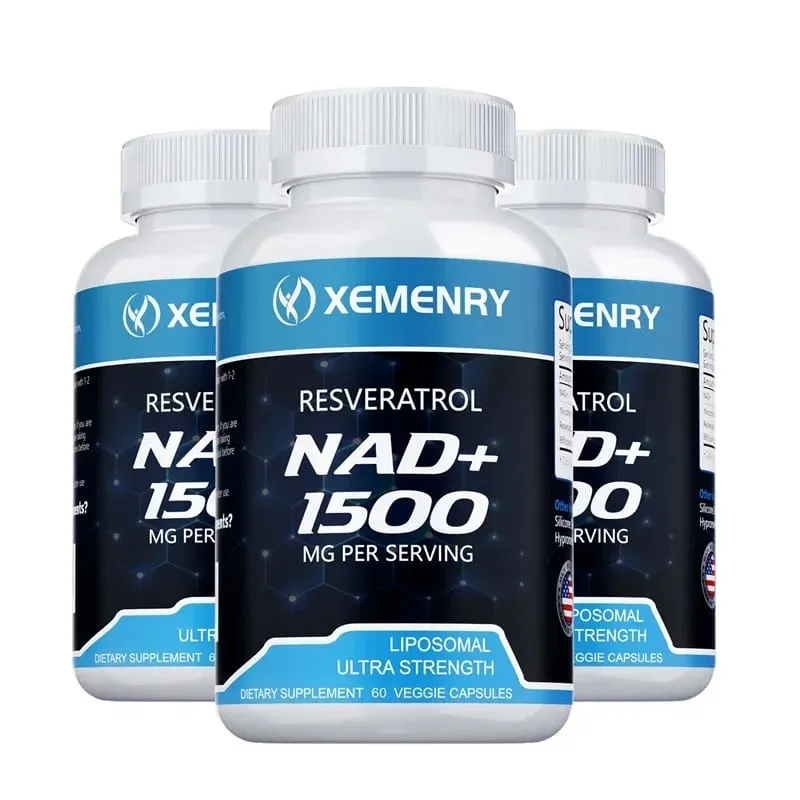 NAD+ and Resveratrol Supplement - Supports Cell Health DNA Repair Improves Natural Energy Cell Metabolism Anti-Aging Support — image 11