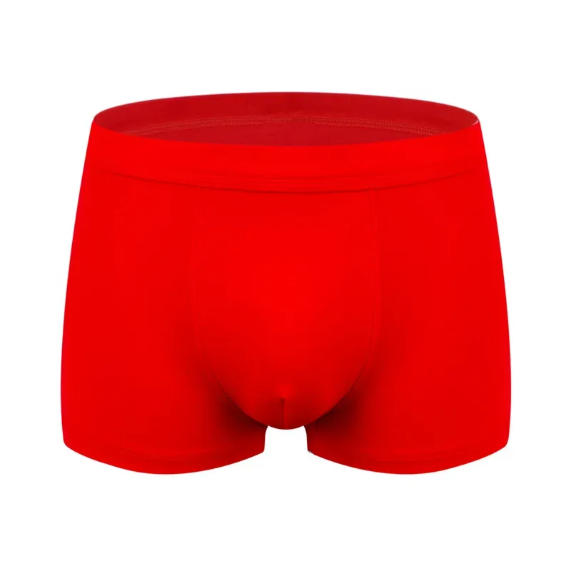 Large Size Seamless Underwear Men Solid Cotton Boxer Shorts Men's Panties Breathable Boxers Mens Pack Underpants Man