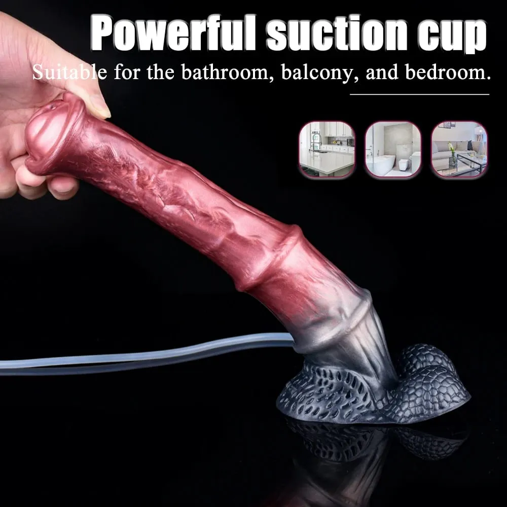 Squirting Horse Anal Dildos Monster Fake Penis G-Spot Stimulator Masturbation Butt Plug Cock Sex Toy For Women Men Flirting
