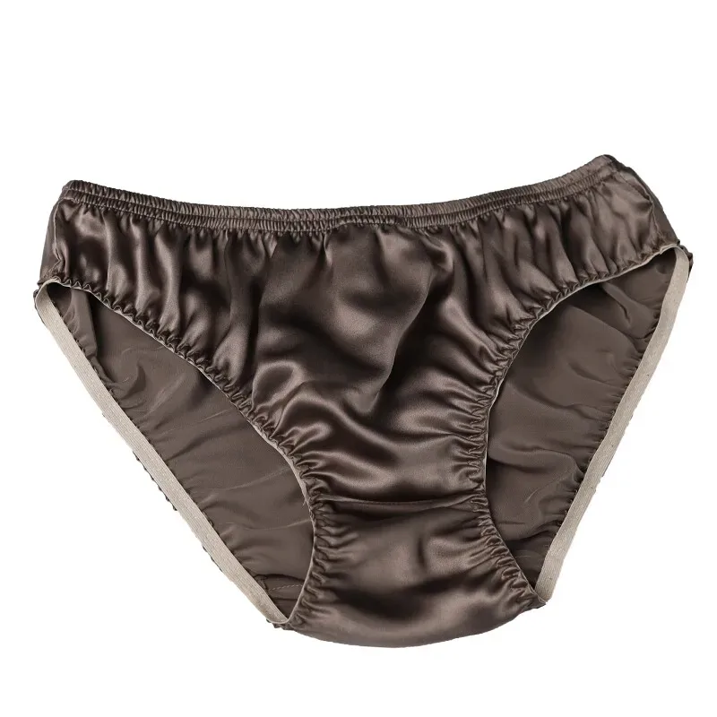Hot-selling 100% silk panties male mulberry silk trigonometric underwear men briefs