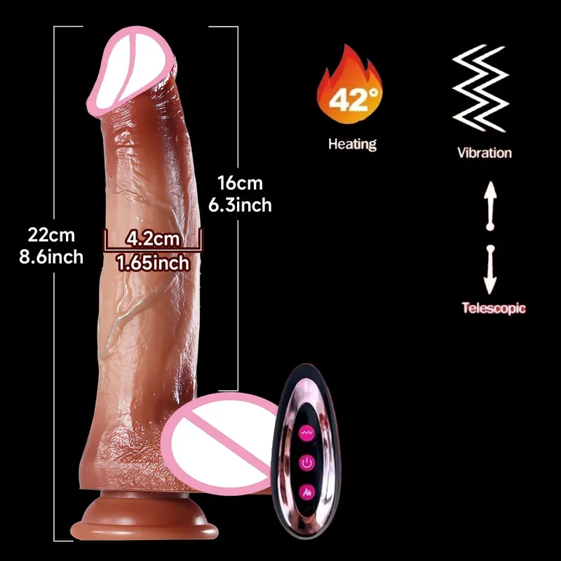 Makatotohanang Dildos Vibration Para sa mga Babae Masturbesyon Anal Plug Penetration Anal Thrusting Penis Dildo Vibrator Sexy Adult Sex Toys