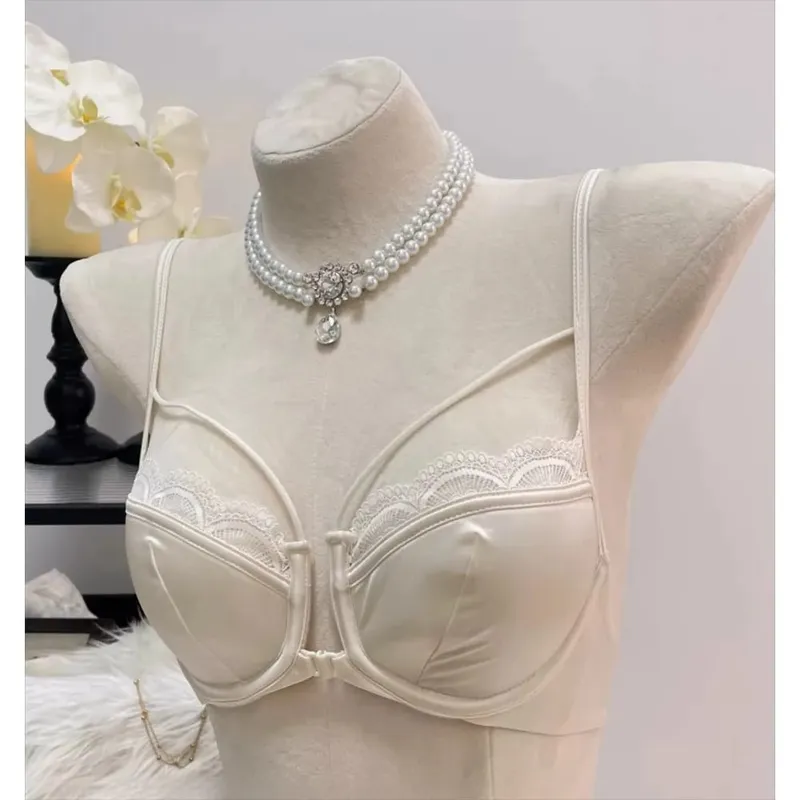 Front Close Smooth Bra Half Cup Pushup Minimizer Soft Wire Side Support Breathable Summer French Lingerie Бюстгальтер Женский — image 4