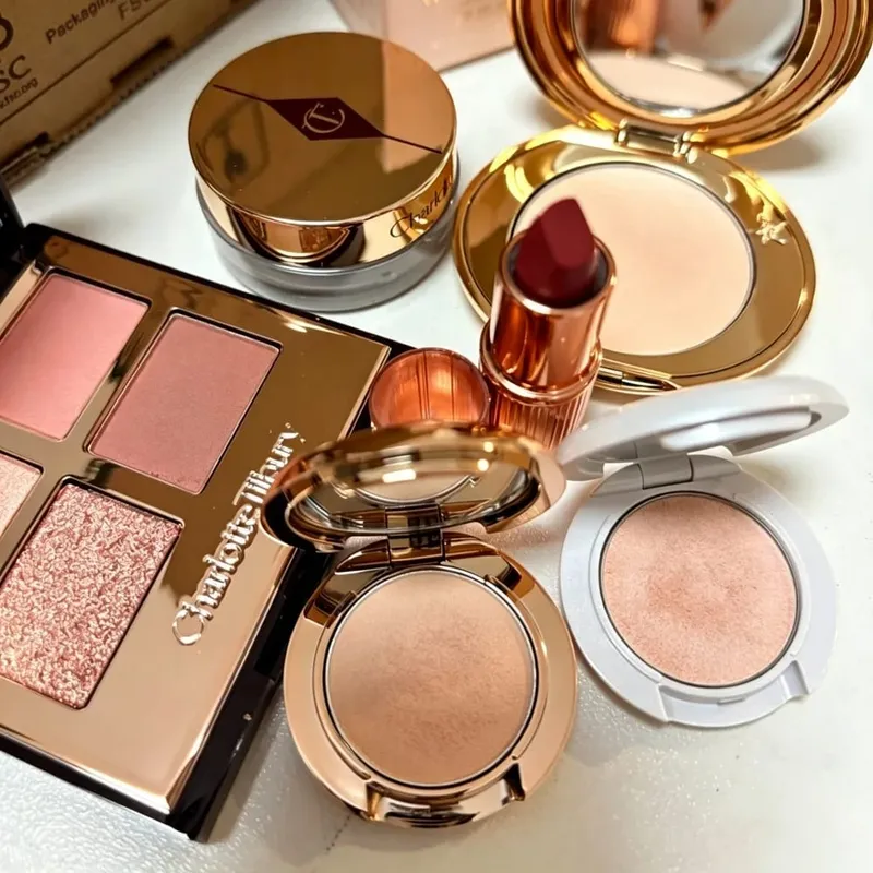Charlotte Tilbury 100ml 34ml Setting Spray 2PC Set Matte Setting Pressed Powder Oil Control Face Repair Honey Powder Makeup Gift — image 3