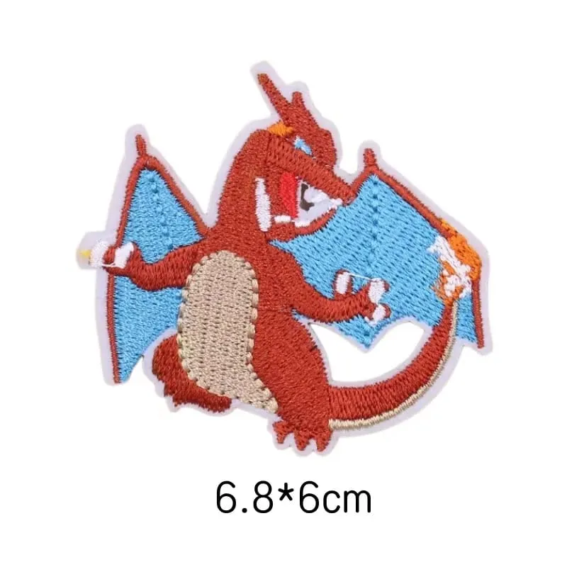 Cloth Patch Pikachu Clothes Stickers Sew on Embroidery Patches Applique Iron on Clothing Cartoon DIY Garment Decor