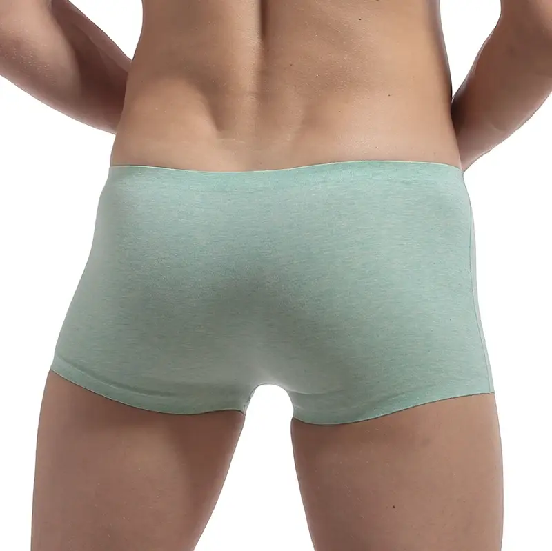 Men's Underwear Boxers Men Elasticity Breathable Trunk Boxer Comfortable Seamless Man Solid Underpants Shorts Panties