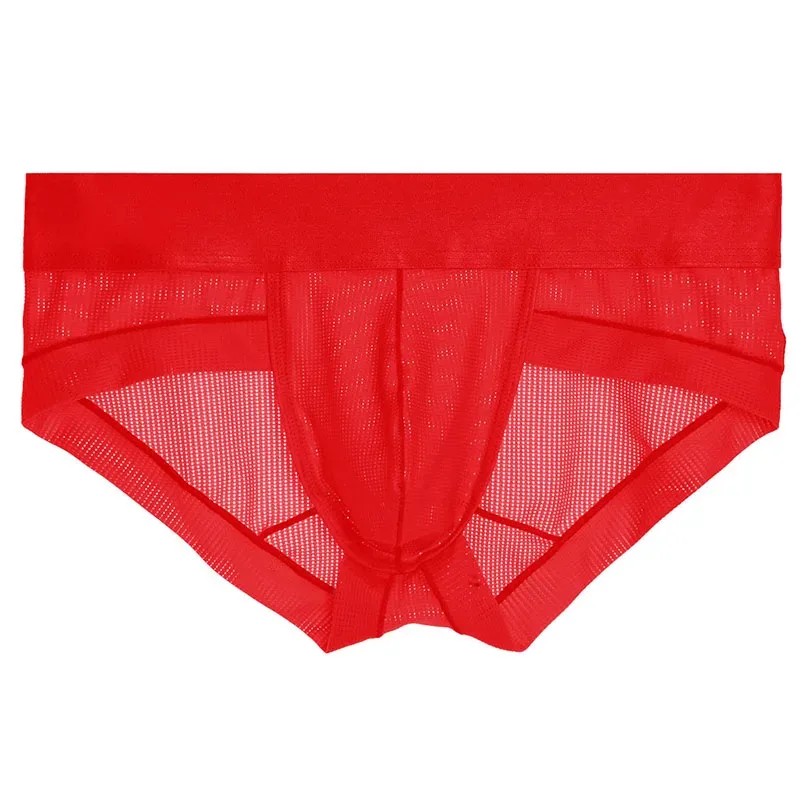 Neue Unterwäsche für Herren Slips Cueca Masculina Ropa Interior Hombre Calzoncillos Slip Mesh Atmungsaktive Höschen S-XL