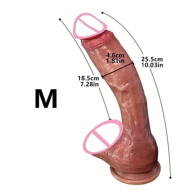 Super Long Skin Dildo Silicone Penis Realistic Cock For Women Masturbator Makeup Penetration Anal Strapon Dick Adults Sex Toys