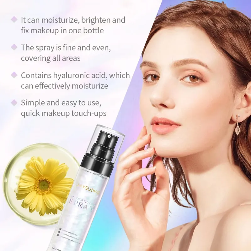 Jaysuing Makeup Setting Spray Lasting Makeup Hold Oil Control Quickly Drying Brighten Skin Tone Natural Lock Makeup Fixer Spray