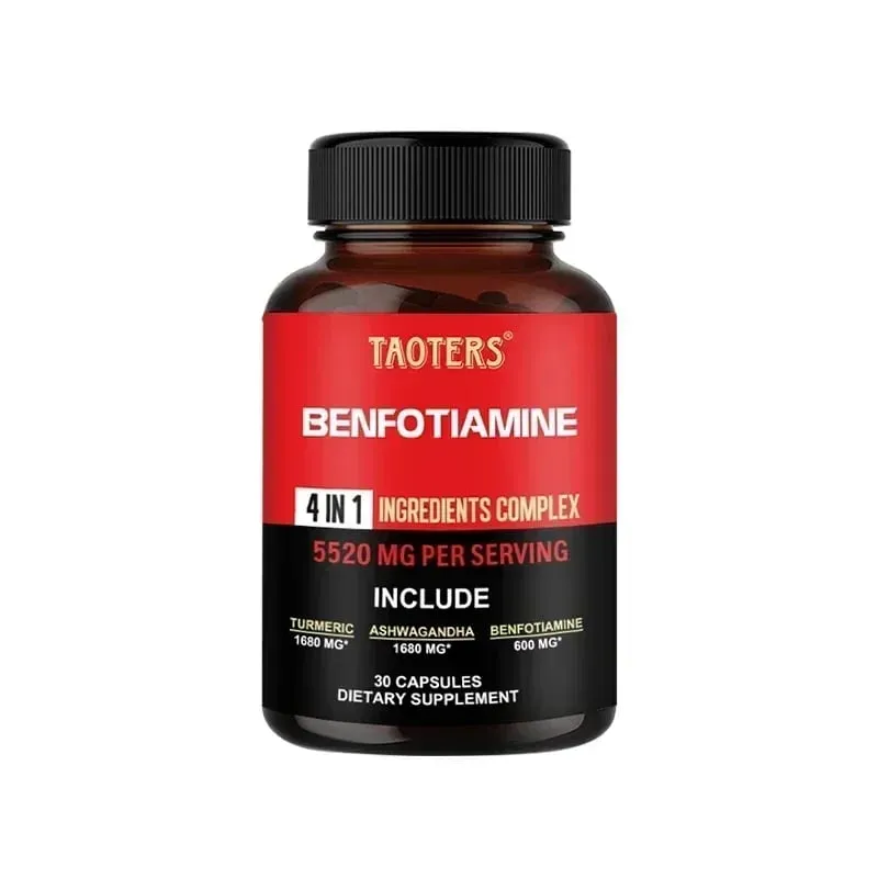 600 Mg Benfotiamine Capsules - Helps Maintain Healthy Glucose Metabolism and Supports Nervous System HealthSupplements
