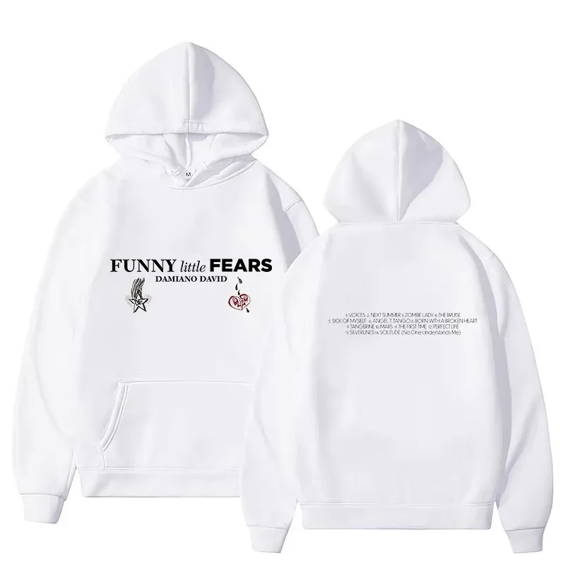 Little Fears Hoodies Men's Clothing Fashion Women Harajuku Aesthetic Graphic Hoodies High Street Sweatshirts