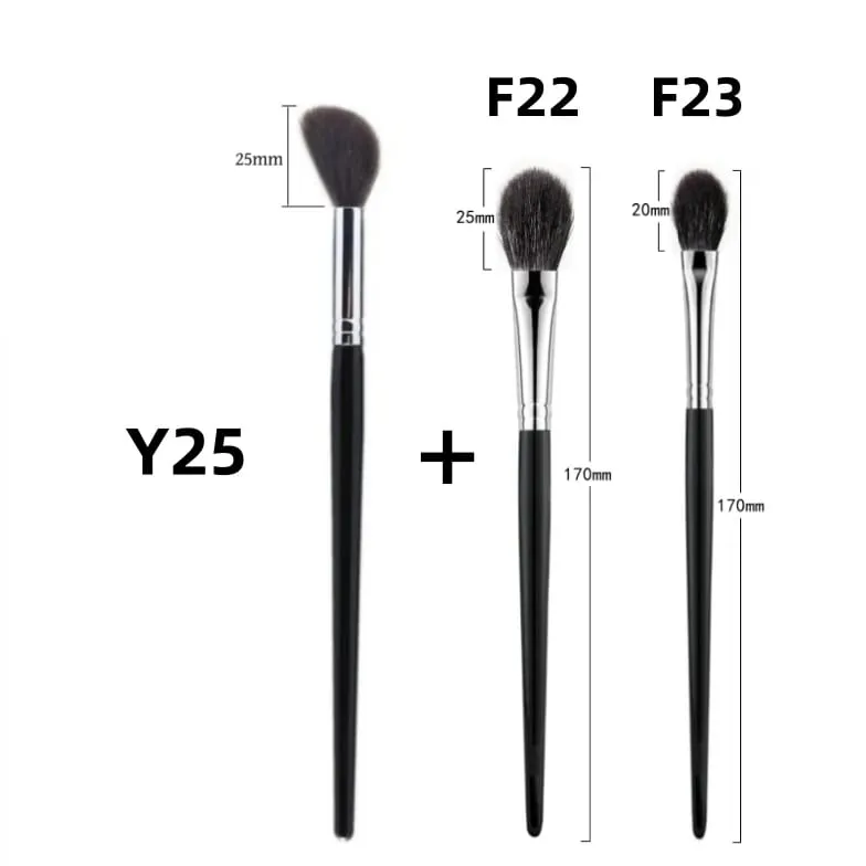 Highlighter Makeup Brushes Blush Angled Face Natural Goat Hair High Quality Blending Powder Make Up Brush