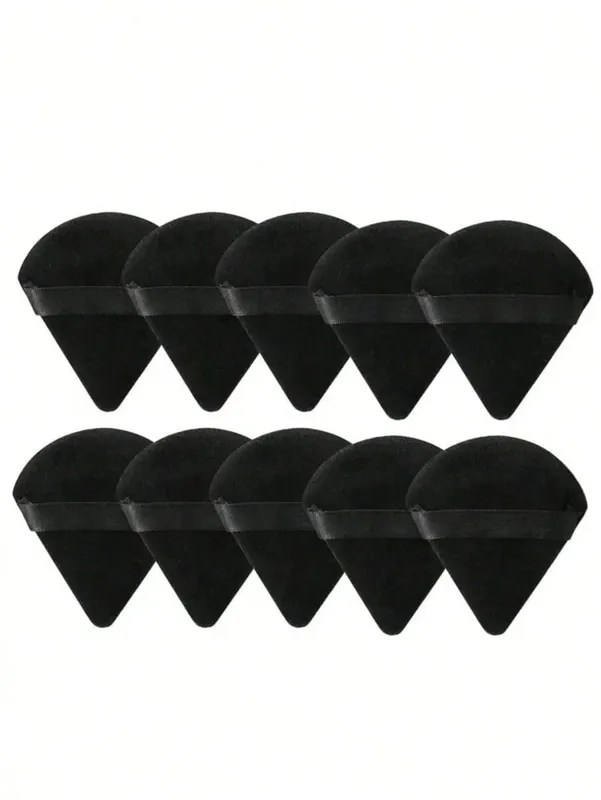 20/10/3/1pc Triangular Velvet Makeup Powder Puff Facial Powder Puff Reusable Makeup Powder Puff And Eye Makeup Powder Puff