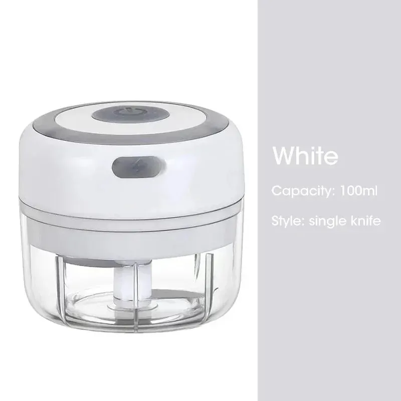 Mini Wireless Electric Garlic Crusher 100ml/250ml Portable Chopper USB Charging Ginger Chili Vegetable Masher Machine Kitchen — image 10