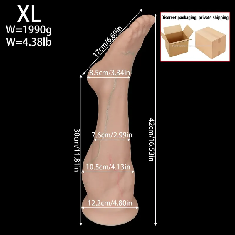 Enorme Siliconen Voet Butt Plug Dikke Been Dildo Grote Anale Plug Anale Expander Masturbator Anus Dilatator Seksspeeltjes Volwassen Speelgoed Sex Shop