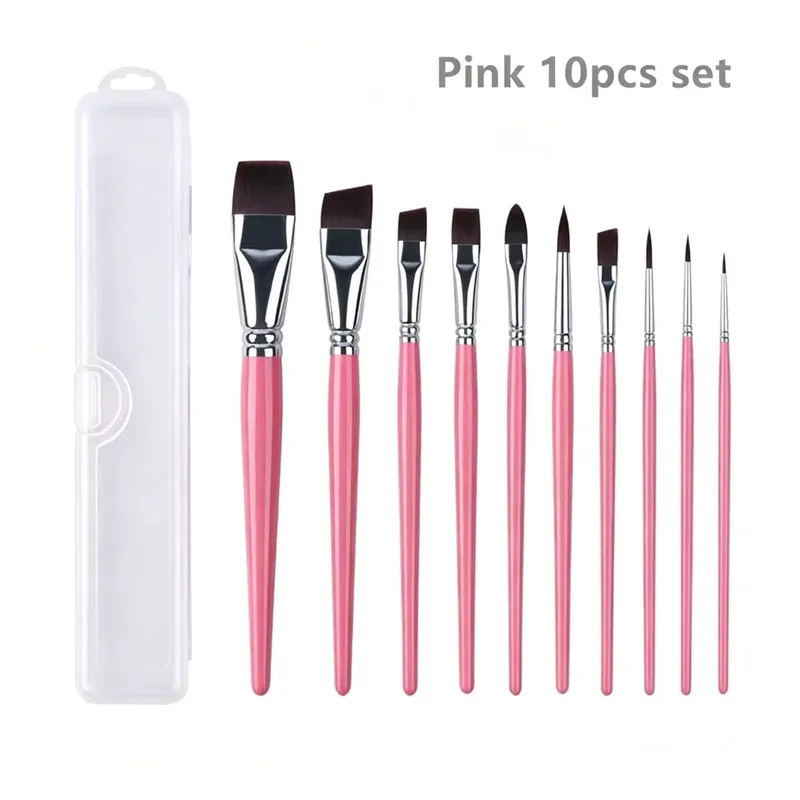 7/10/17 Pcs Multi-functional Face Body Paint Brushes High Quality Sky Blue Artist Watercolor Painting Makeup Tool Make Up Brush