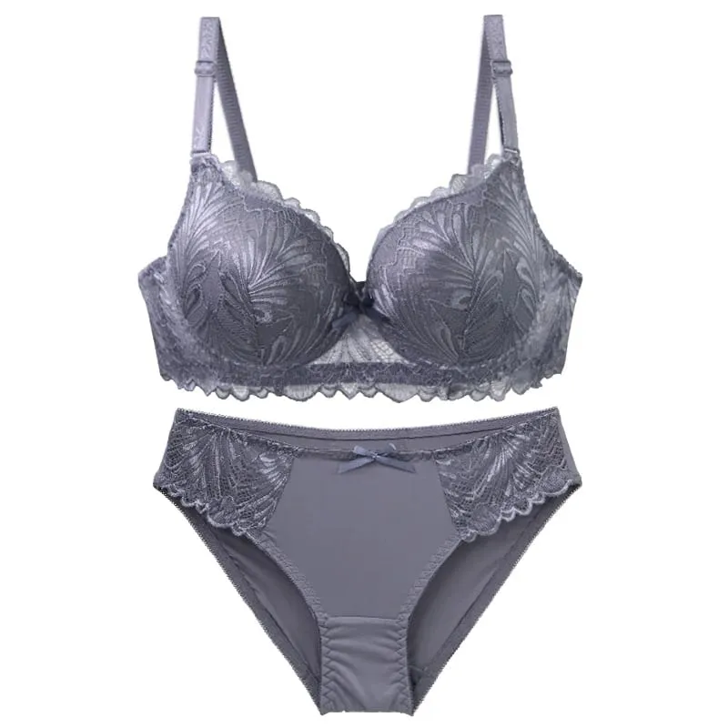 DaiNaFang Push Up Bras Set For Women Breathable Lift 34/75 36/80 38/85 40/90 42/95 BC Cup Underwear Bow Lingerie — image 3